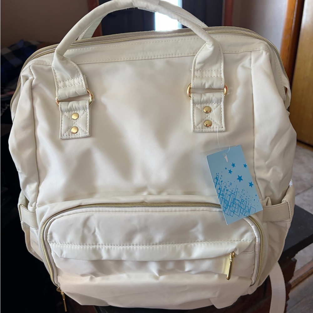 Elegant Cream Backpack
